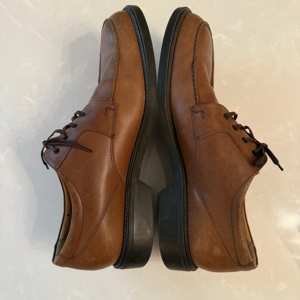 Johnston & Murphy Brown Leather Oxford Shoes Men Size US 13M